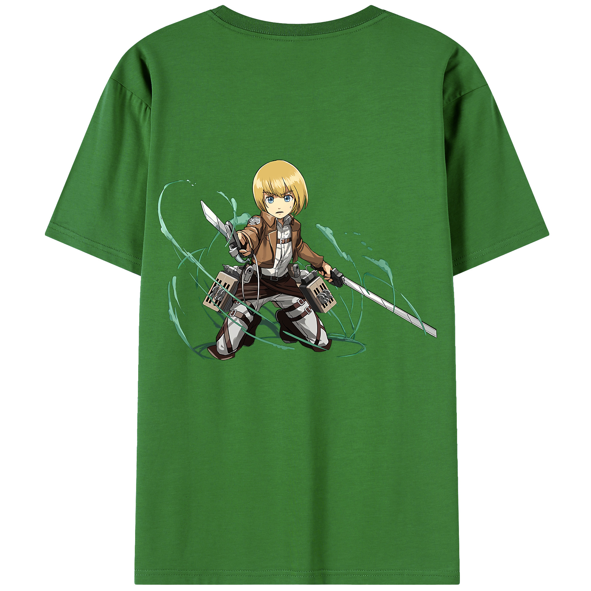 （画像用） 進撃の巨人 アルミン·アルレルト Attack on Titan Armin Arlert レディース半袖Tシャツ(バックプリント)
